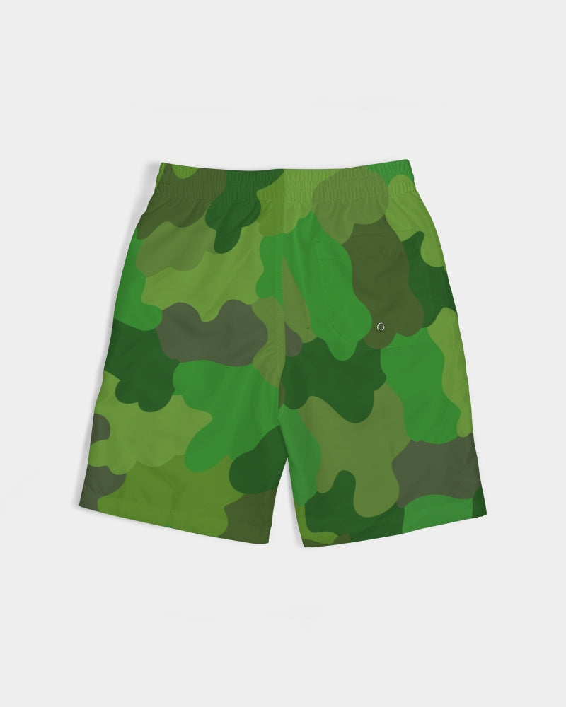 Green Fusion Boys Swim Trunk