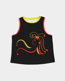 Don't Forget To Stretch Ladies Cropped Tank-7