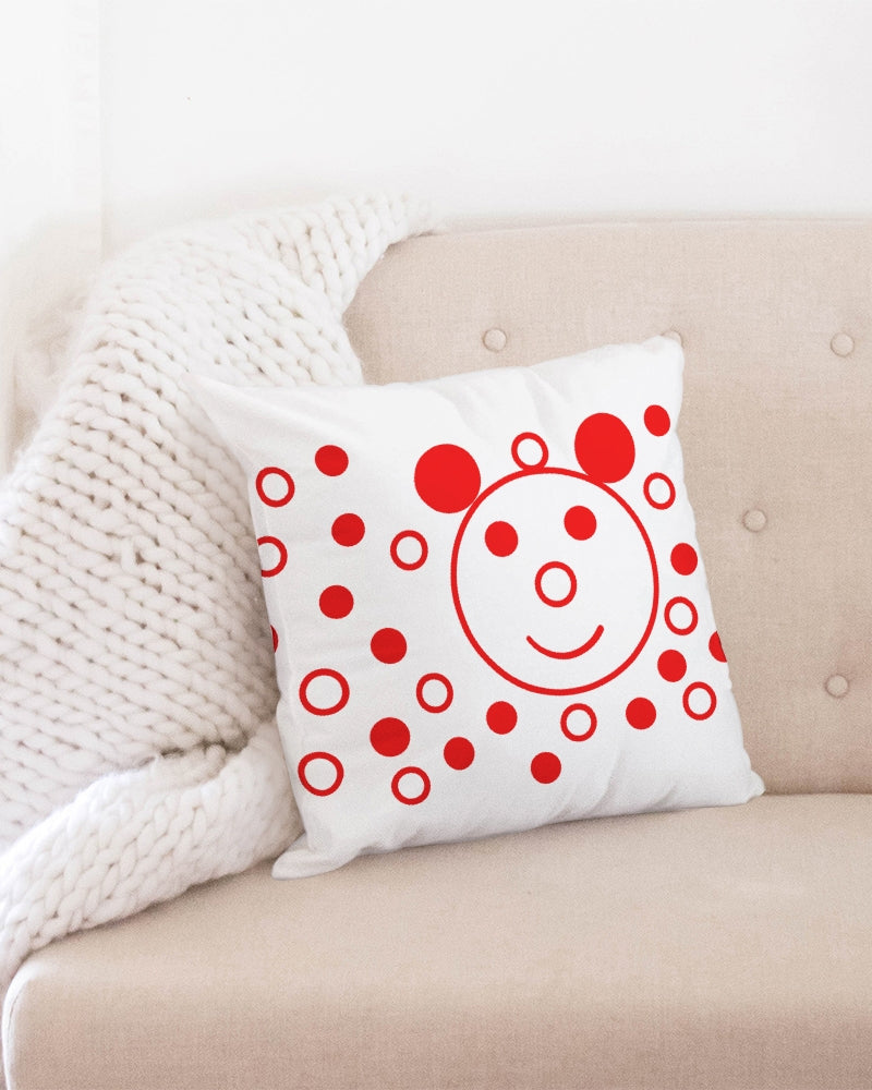 Cherry Smile 18x18 Throw Pillow Case