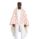 Valentine's Red Hearts Hooded Sherpa Fleece Blanket-1