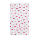 Pink Hearts Hand Towel-3