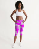 Pink Fusion Ladies Mid-Rise Capri-1