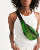 Green Fusion Crossbody Sling Bag-3