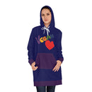 Vegan Heart Ladies Hoodie Dress-13