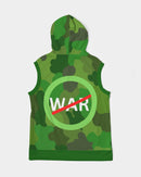 Green Fusion Men's Sleeveless Hoodie-2