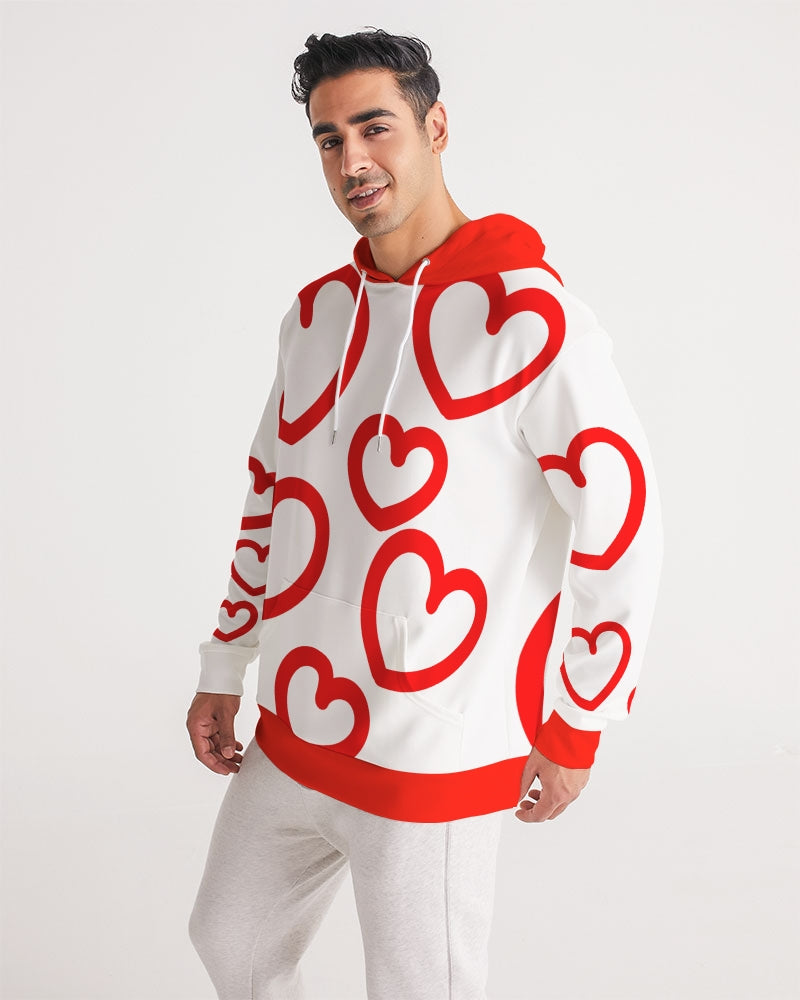 V-DAY Red Hearts Men's Hoodie