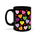 Valentine's Sweet Tart Heart Black Coffee Mug, 11oz-3