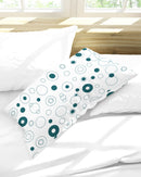 Teal Bubbles King Pillow Case-1