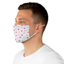Pink Hearts Fabric Face Mask-5