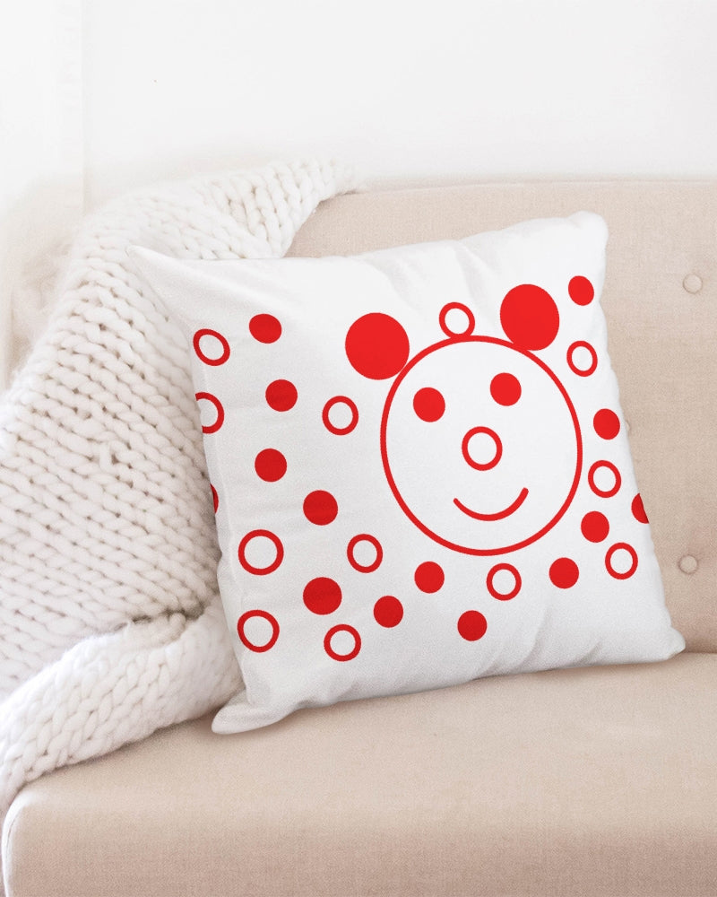 Cherry Smile 20x20 Throw Pillow Case