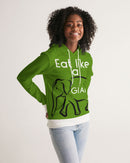 Eat Like a Giant Ladies Hoodie-4