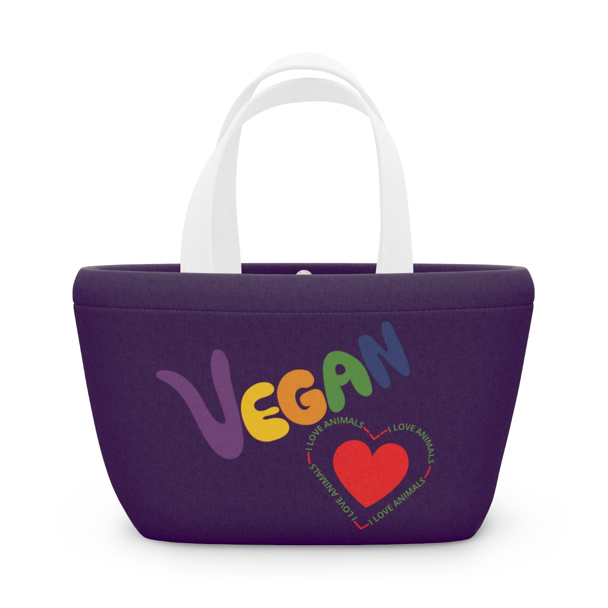 Vegan Heart Lunch Bag