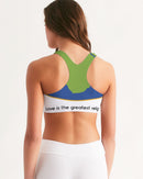 Love Is The Greatest Religion Ladies Seamless Sports Bra-2