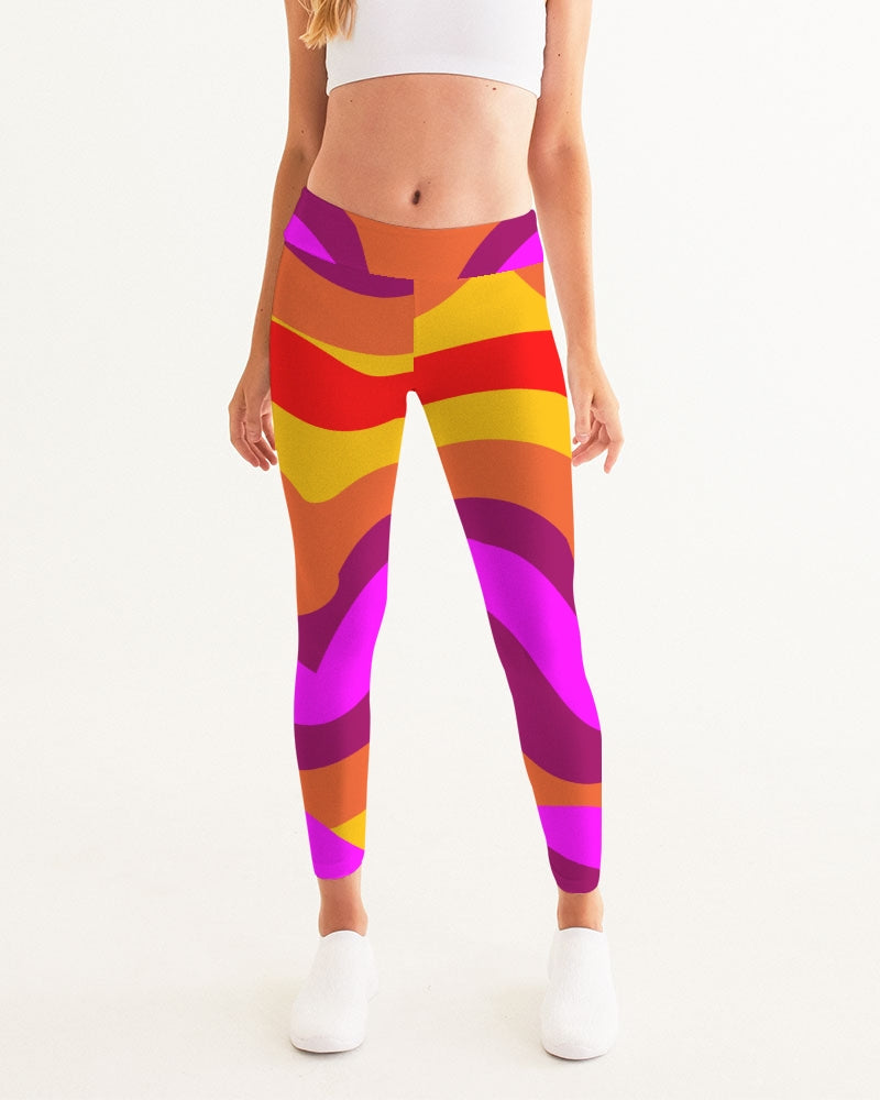 Bright Swirl Ladies Yoga Pants