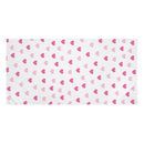 Pink Hearts Large Premium Towel-3