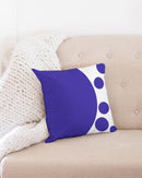 Blue Dot 16x16 Throw Pillow Case-1