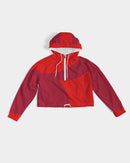 Berry Cherry Ladies Cropped Windbreaker-3