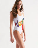 Vegan Heart Ladies One-Piece Swimsuit-3