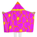 Girls Cali Flower Hooded Towel-3