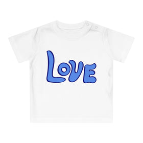 Buy white Blue LOVE Baby T-Shirt