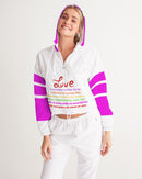 LOVE IS Ladies Cropped Windbreaker-1