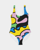 Color Wind Ladies One-Piece Swimsuit-5