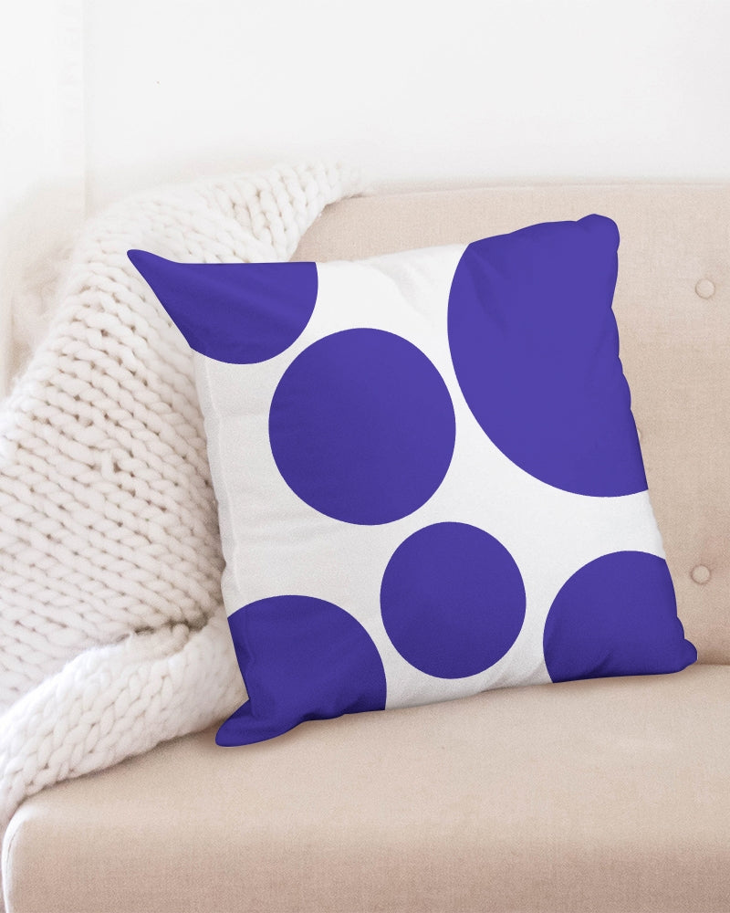 Blue Dot 20x20 Throw Pillow Case