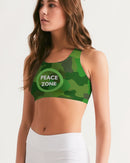 Green Fusion Ladies Seamless Sports Bra-3