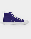 Navy Blue Men's Hightop Canvas Shoe-6