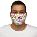 Sweet Tart Hearts Snug-Fit Polyester Face Mask-3