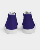 Navy Blue Men's Hightop Canvas Shoe-5