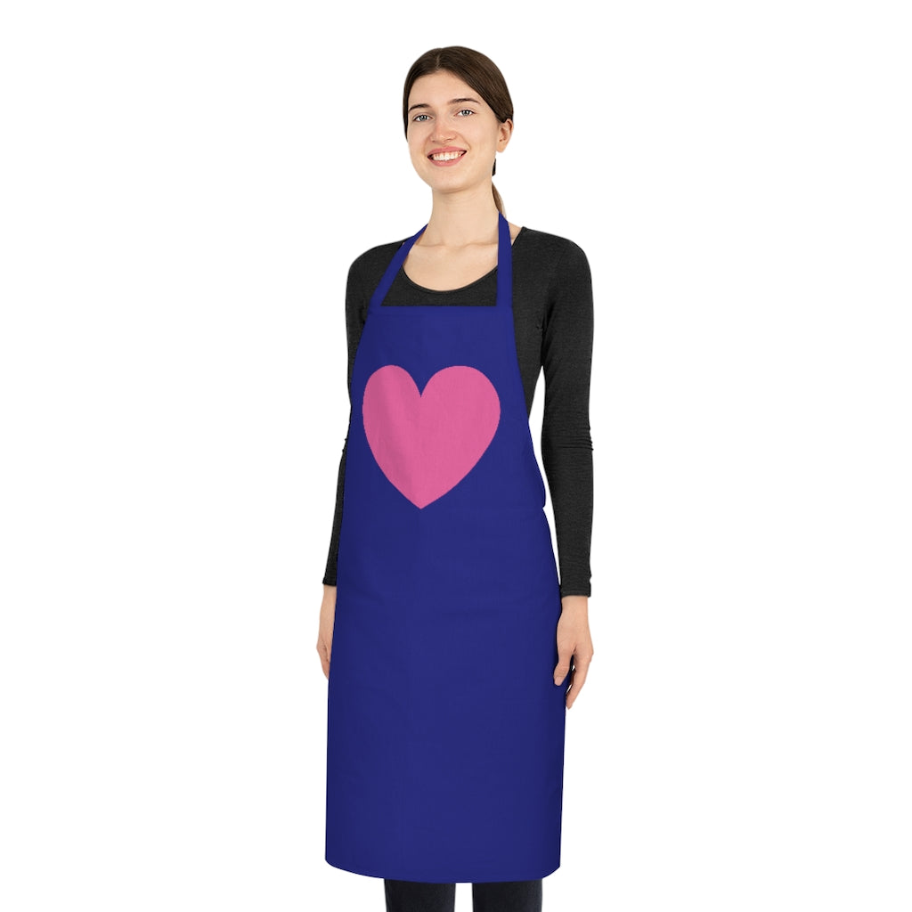 Pink Hearts 100% Cotton Apron