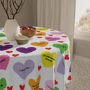 Valentine's Sweet Tart Hearts Table Cloth-5