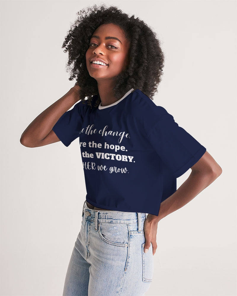 Unity and Freedom Ladies Lounge Cropped Tee