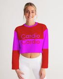 Cardio Hot Ladies Cropped Sweatshirt-1