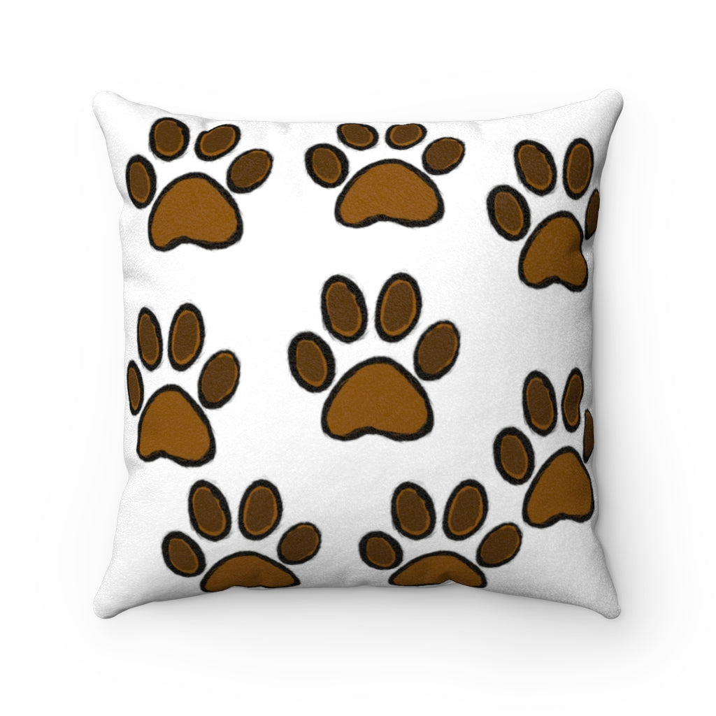 Dog's Best Friend Faux Suede Square Pillow