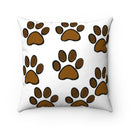 Dog's Best Friend Faux Suede Square Pillow-1