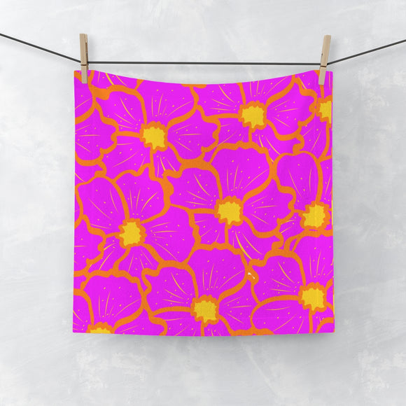 Cali Flower Face Towel