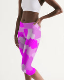 Pink Fusion Ladies Mid-Rise Capri-2