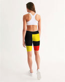 Don't Forget To Stretch Ladies Mid-Rise Bike Shorts-4