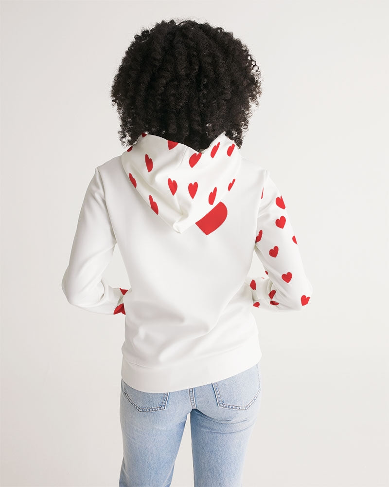 Vegan Heart Ladies Hoodie