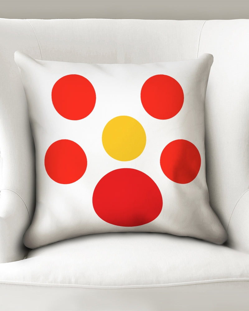 Hot Sun Dots 18x18 Throw Pillow Case - 0