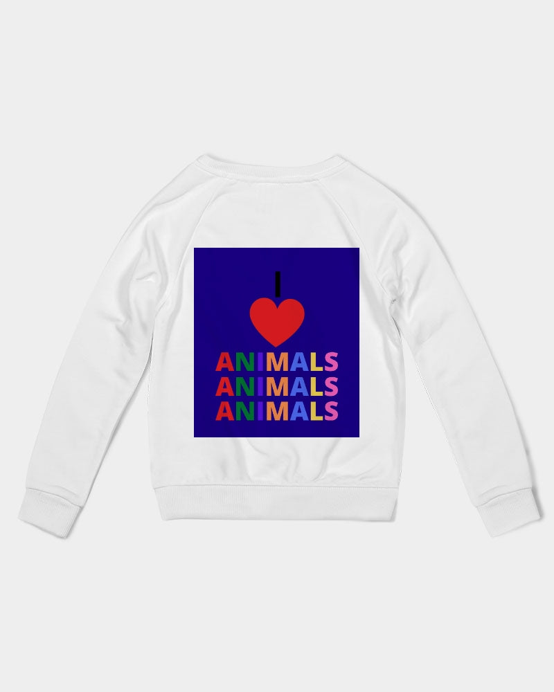 I LOVE ANIMALS Boys Graphic Sweatshirt