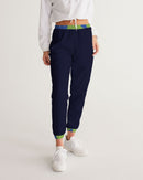 Love Is The Greatest Religion Ladies Black Track Pants-3
