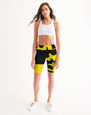 Bumble Bee Ladies Mid-Rise Bike Shorts-2