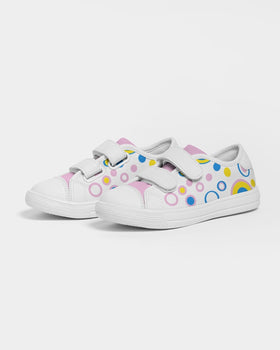 Cutey Pastel Smile Kids Velcro Sneaker