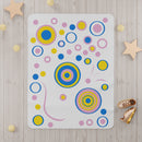 Cutey Pastel White (Toddler) Kids Blanket-3