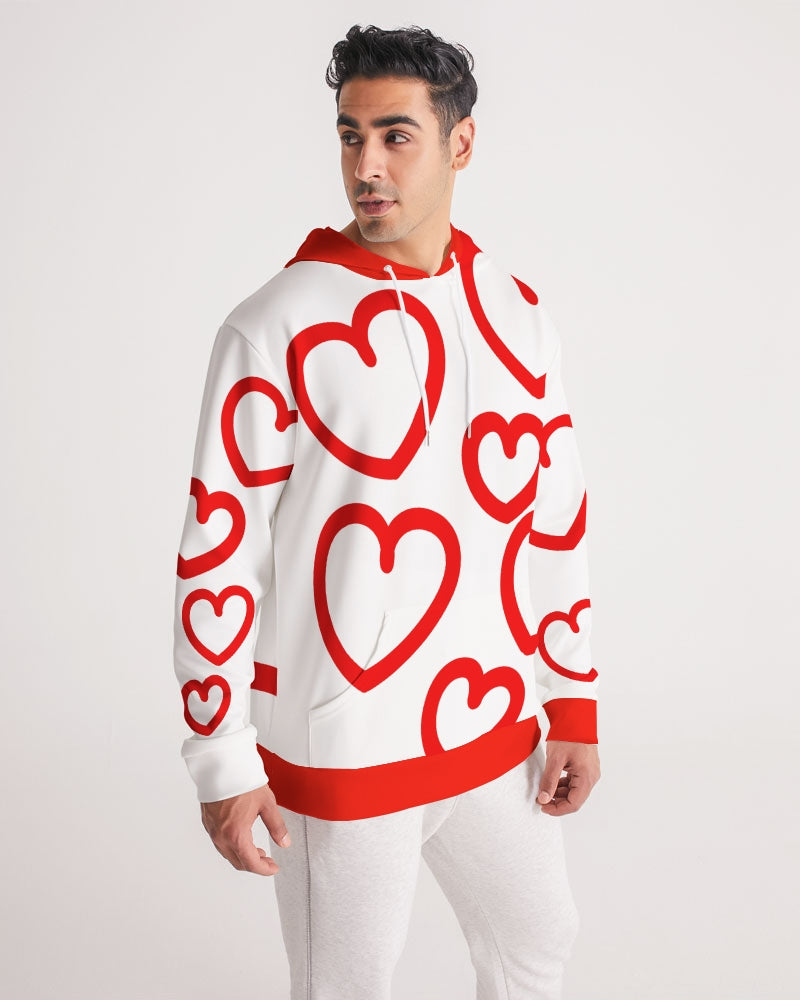 V-DAY Red Hearts Men's Hoodie