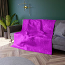 Hot Pink Crushed Velvet Blanket-2
