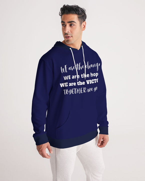 Unity and Freedom Men's Blue Hoodie
